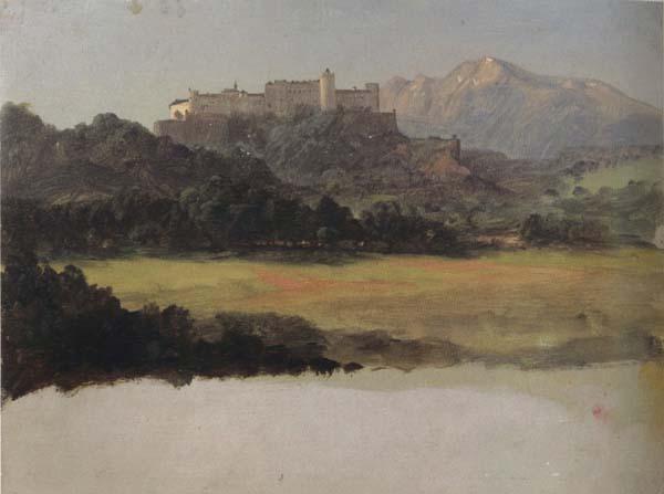 Frederic E.Church Salzburg,Austria,View of the Castle oil painting image